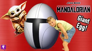 BIG FAT Mandalorian EGG Mystery! MINECRAFT Room Makeover with HobbyFamilyTV