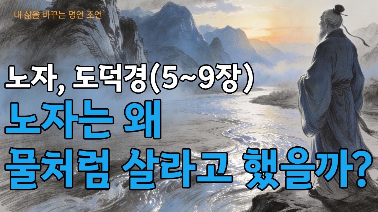 잠들기 전 듣는 도덕경(5~9장)│노자는 왜 물처럼 살라고 했을까?