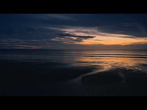 Late Sunset Glow on the Beach with Gentle Ocean Waves | Relaxing ASMR for Deep Sleep | 3H in 4K