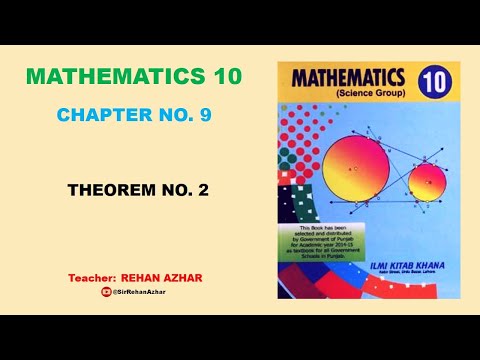 Class 10th Math  - Chapter No  9   Theorem 2 Video