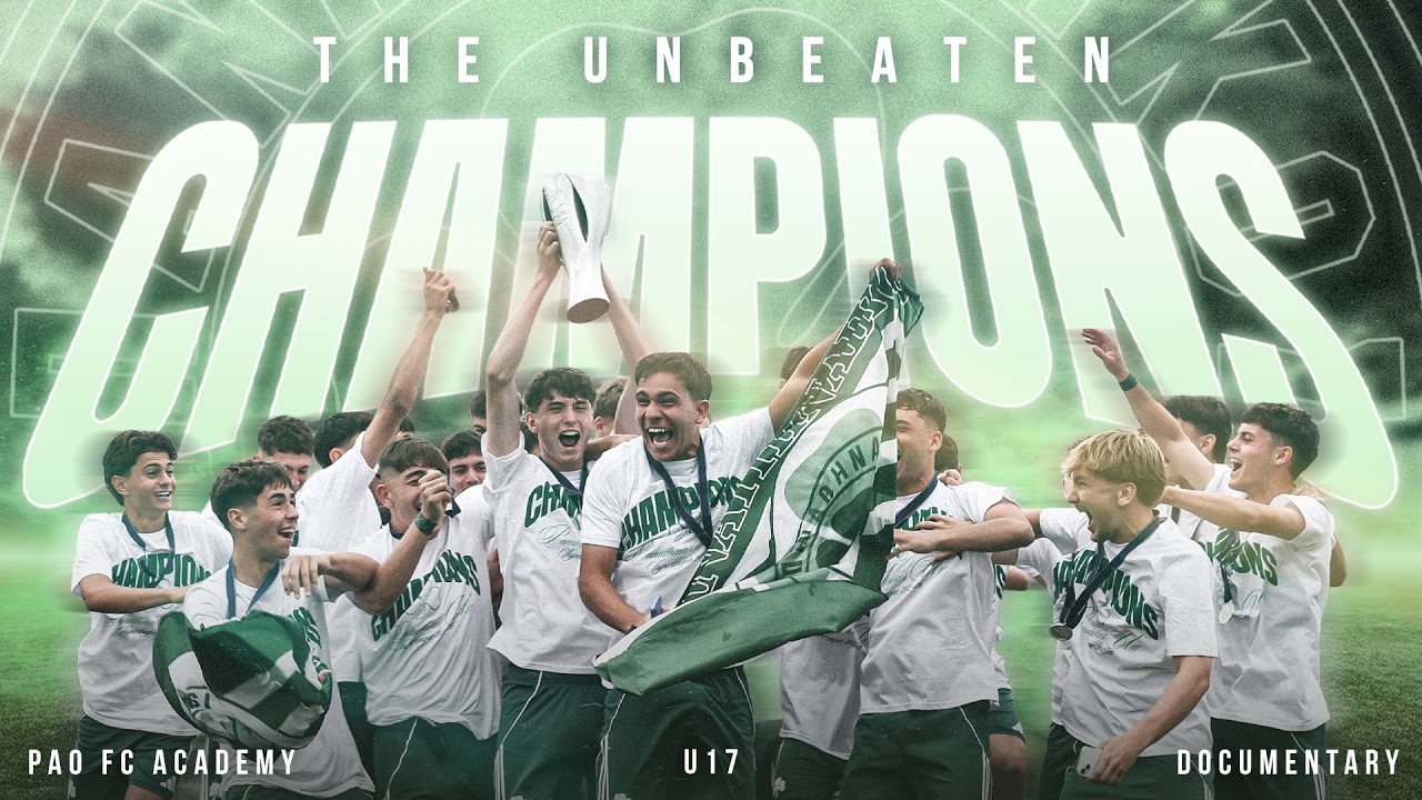 Panathinaikos U17: The Unbeaten Champions | A story of Glory, Struggle & Revival | pao.gr