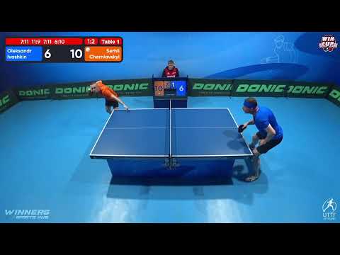16:00 Oleksandr Ivashkin 1-3 Serhii Cherniavskyi West 3 WIN CUP 22.11.2022 | TABLE TENNIS WINCUP