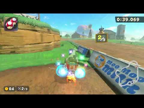 Moo Moo Meadows - 1:55.741 - Kins0 (Mario Kart World world record)