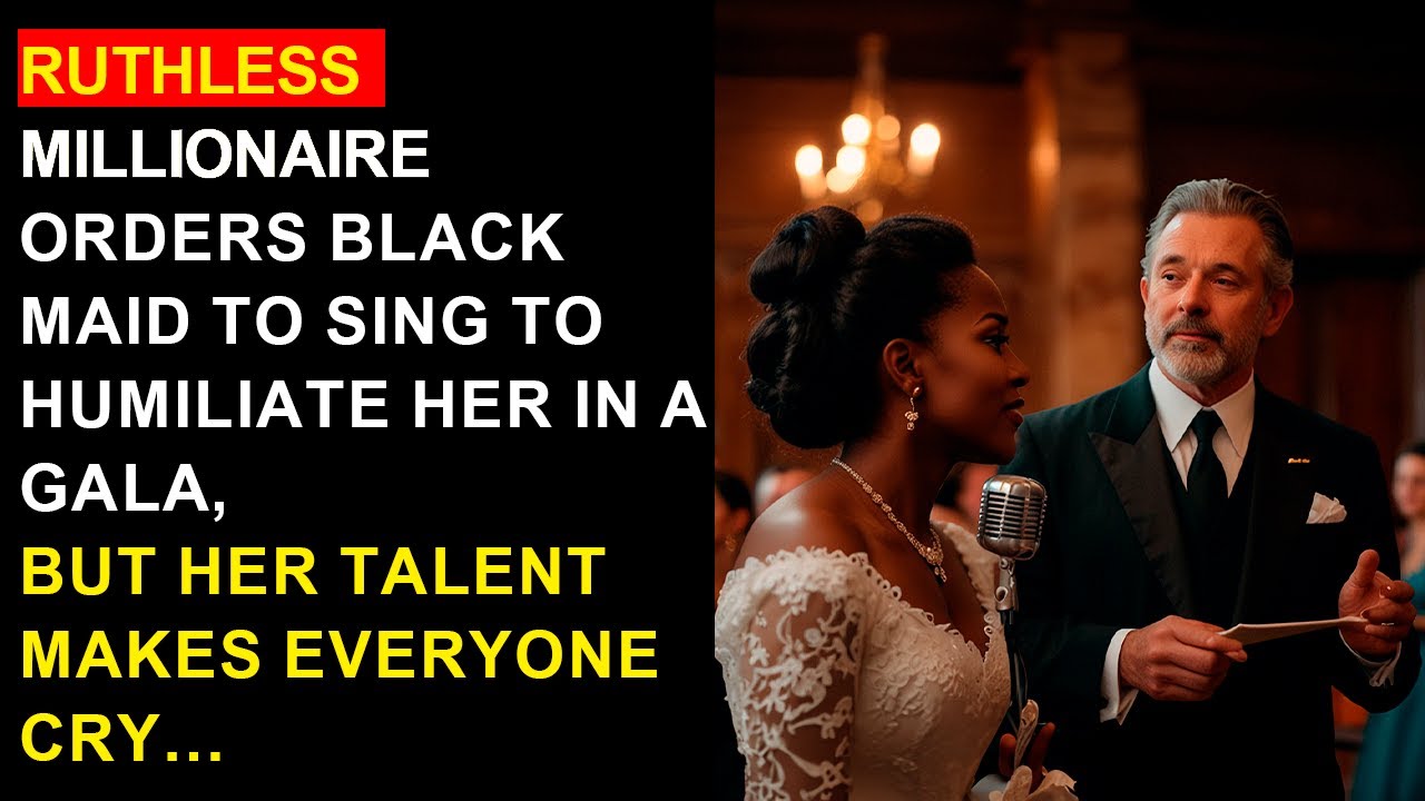 Millionaire Orders Black Maid to Sing To Humiliate Her In a Gala, But Her Talent Makes Everyone Cry…