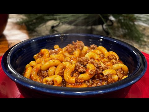 American, Old-fashioned Goulash (not Authentic Hungarian).
