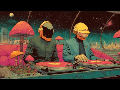Daft Punk Inspired Clubhouse Grooves 1982 🍄🤖 | Chillwave, Synthwave, Retro Funk, Electronic Playlist