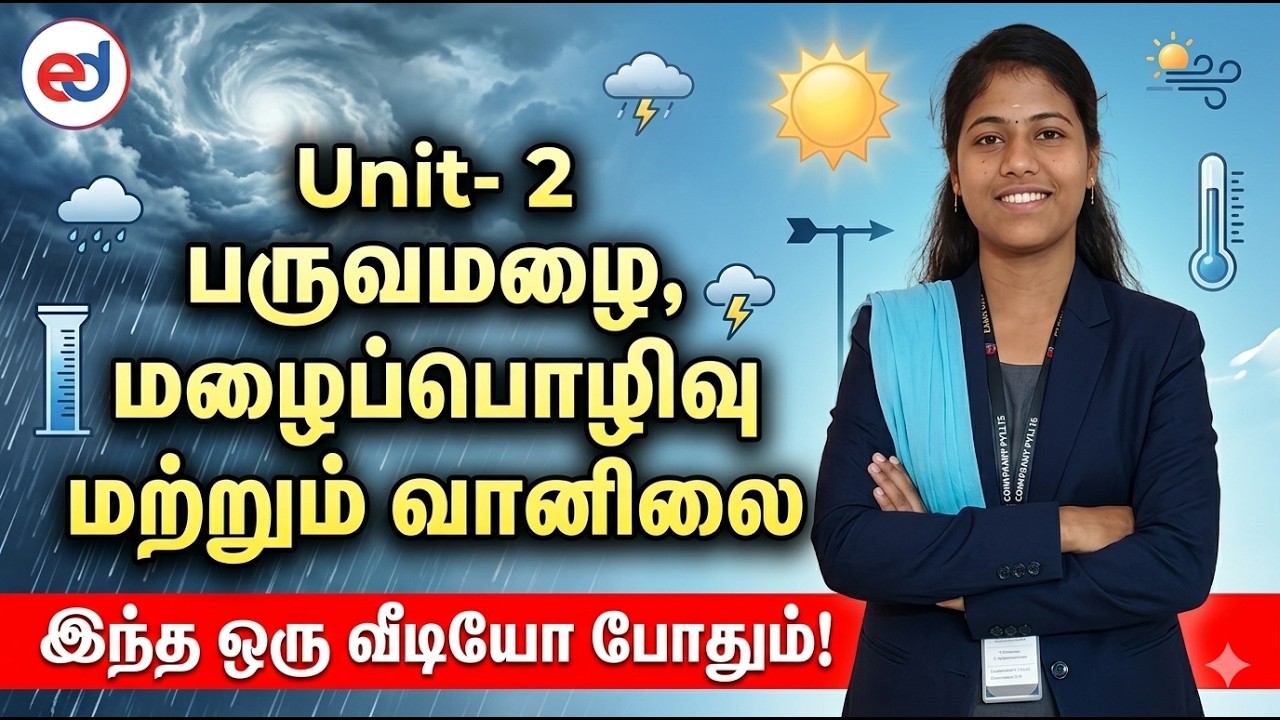 Unit - 2 Monsoon, Rainfall and Weather - இந்த ஒரு வீடியோ போதும்...