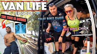 My Injury | Van Life | Getting To Know The Bike Chick and That Bike Dude