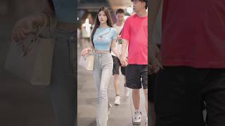 beautiful girl street fashion tiktok #chinesefashion #mejoresstreetfashion #shorts