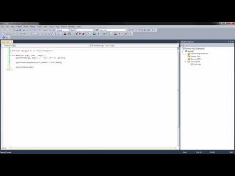 OpenGL Tutorial 1 - Opening a window / context