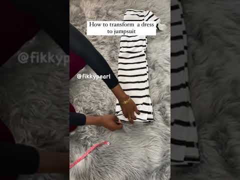 Transformer une robe en combishort