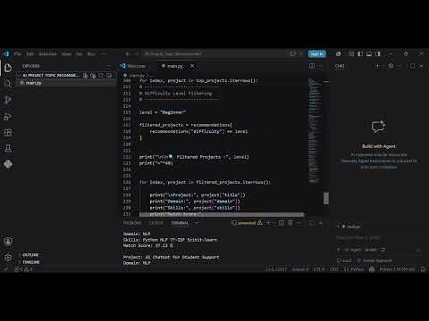 Task Demo - DAS003088 - Project Topic Recommender