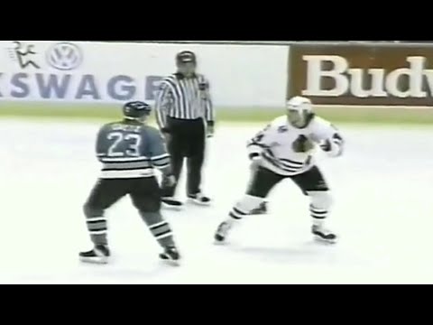 Blackhawks - Sharks rough stuff 2/5/92