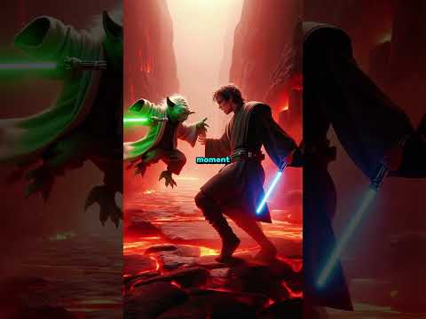 What if Yoda fought against Anakin on Mustafar? #starwars #anakin #yoda #palpatine #shorts