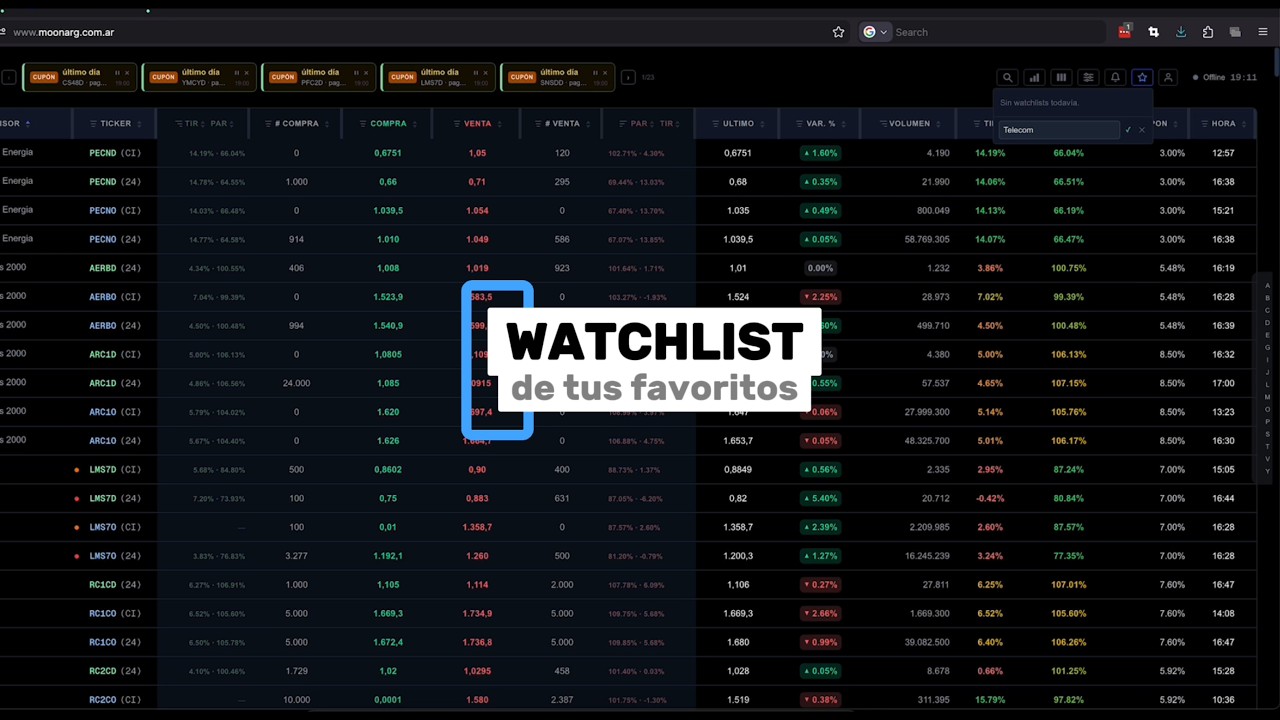 Descubrí MOON › Watchlist de Favoritos