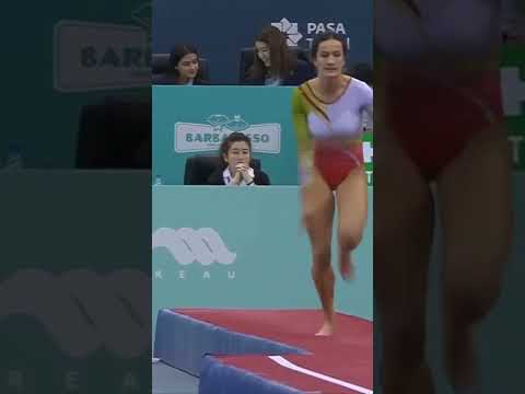 Raquel Pinto -Amazing moment of her in trampoline Gymnastics Skills.