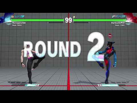 Street Fighter V DLC: Juri Online MP pt8 - Alternate Outfit But NO Gameplay, AFK