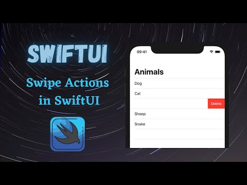 Swipe Actions on List - SwiftUI (2021, Swift 5) | iOS 15 & Xcode 13 | SwiftUI Tutorials