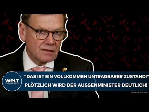 Video Thumbnail: WADEPHUL: "Das ist ein vollkommen untragbarer Zustand!" Plötzlich wird der Außenminister deutlich!