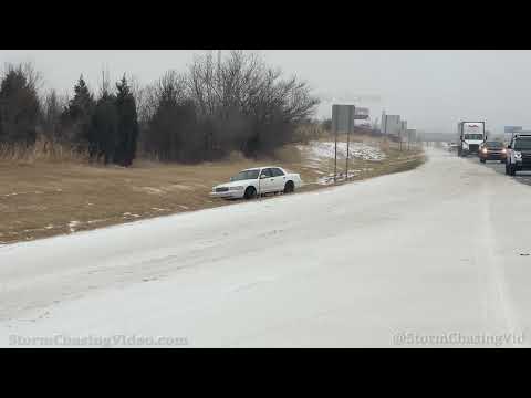 Heavy Sleet Winter Scenes Oklahoma City - 2/23/2022