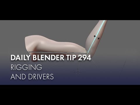 Daily Blender Tip 294 - Rigging and Drivers for Muscle Deformations (Blender 2.8)
