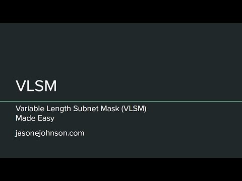 Variable Length Subnet Mask (VLSM) - Made Easy