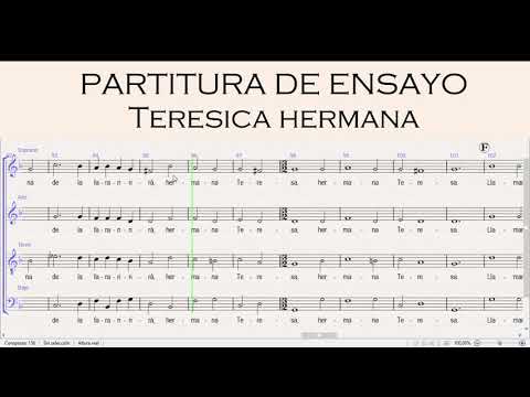 Teresica hermana - Partitura ensayo alto