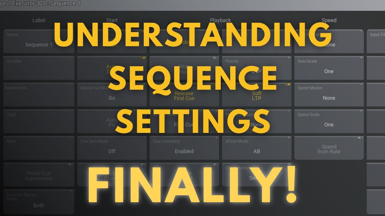 EVERY GrandMA3 Sequence Setting in 17 Minutes!