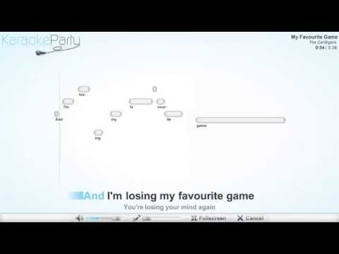 The Cardigans - My Favourite Game - karaoke