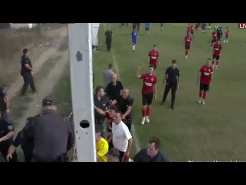 Përleshje mes tifozëve të Kf Shkëndija Haraçinë dhe GFK Kumanovë