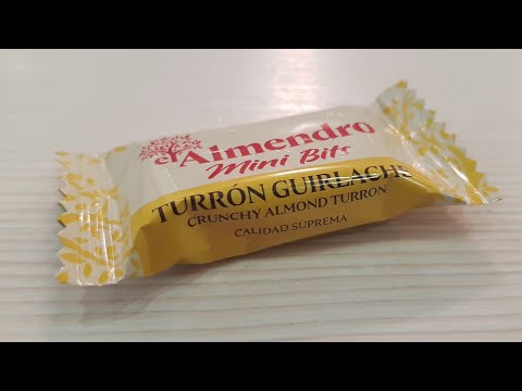 El Almendro Mini Bits Turrón Guirlache Crunchy Almond Turron Opening Video 2019
