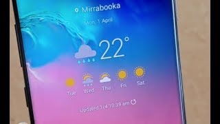 Samsung Galaxy S10 / S10+: Change Weather Widget to Show a Week of Forecast