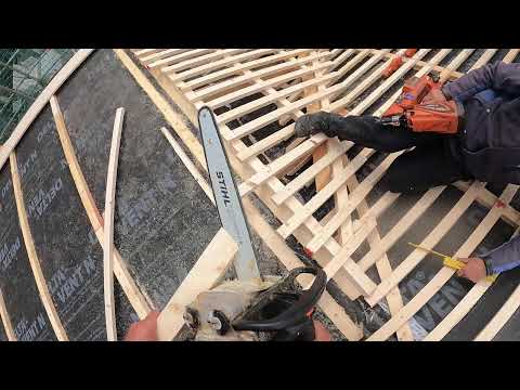 Biberschwanz Lattung auf Hechtgaube Teil 3 - Live vom Biberdach in Leisnig