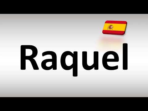 How to Pronounce Raquel (Spanish)