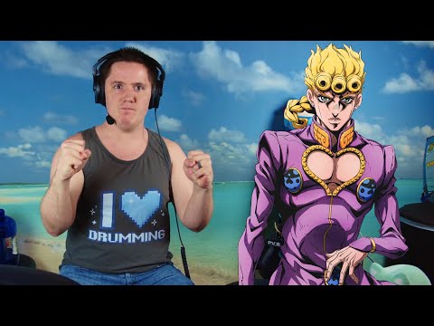 Giorno's Theme On Drums!