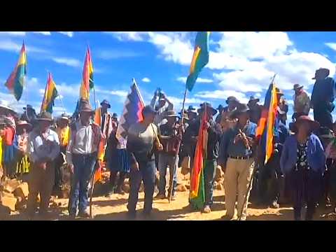 Bolivia Municipios Acasio y Turco en bloqueo Nacional contra Rodrigo Paz, Población declara rebelión