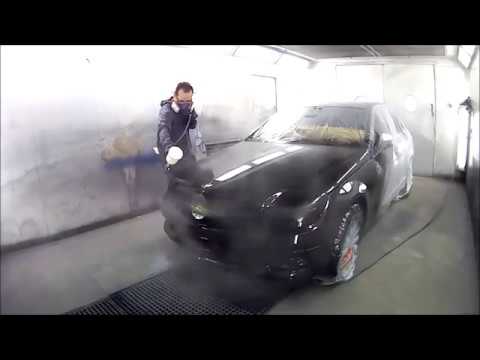 Spraying clear coat with an Iwata Supernova WS400