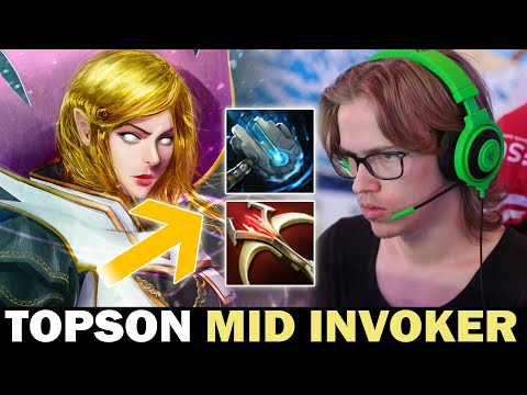 TOPSON METEOR HAMMER INVOKER - UNEXPECTED BUILD | DOTA 2 Gameplay