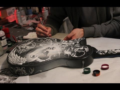 Joe Fenton custom painted  PRS Guitar for Rock Guitarist Mark Tremonti - 2014