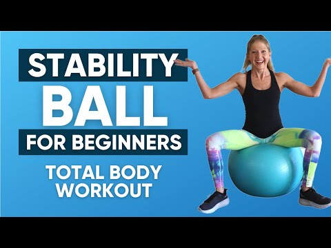 Stability ball for beginners total body workout l 16 Minutes Full Body