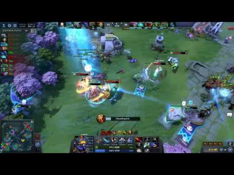 Newbee.Sccc gets a double kill!  Sccc playing Storm Spirit Invictus Gaming vs Newbee at The Internat