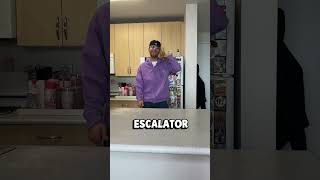 Elevators, stairs, escalator challenge #couple
