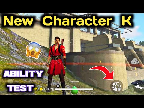 New Character K Ability Test | Free Fire New Character K Skill Test and Gameplay.