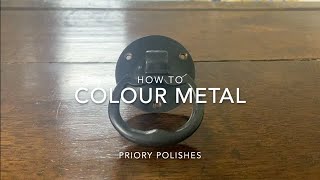 Černá patina na měď, mosaz, bronz, zinek, ocel, působí ihned - 1l