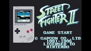Street Fighter 2 Ryu Game Boy - C&M Playthrough