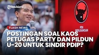 Seusai Posting Kaos 'Petugas Party, Gibran Unggah Video Pildun U-20 Gagal di Indonesia, Sindir PDIP?