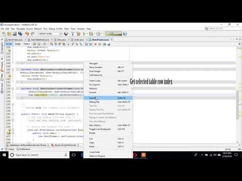 Java Jtable Default Table Model