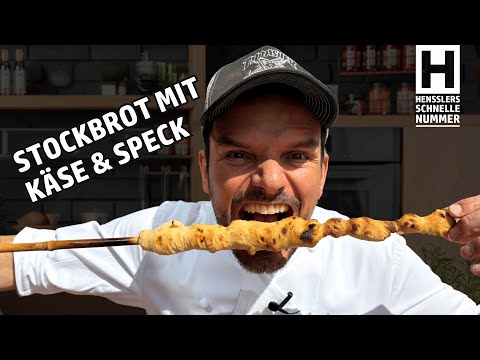 Quick stick bread with cheese and bacon Recipe by Steffen Henssler