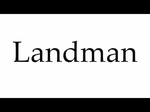 How to Pronounce Landman