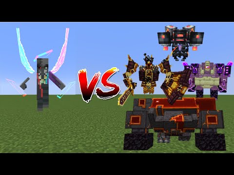 Spiritcaller(Illage And Spillage) Vs L_Ender's Cataclysm - Minecraft Mob Battle
